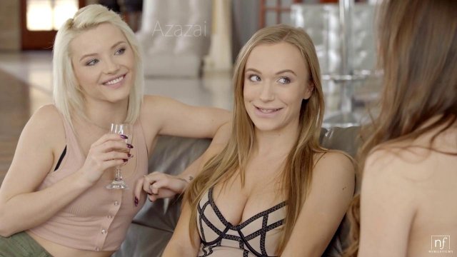 Превью Групповой лесби секс трех очаровательных подруг с влажными кисками № 35720